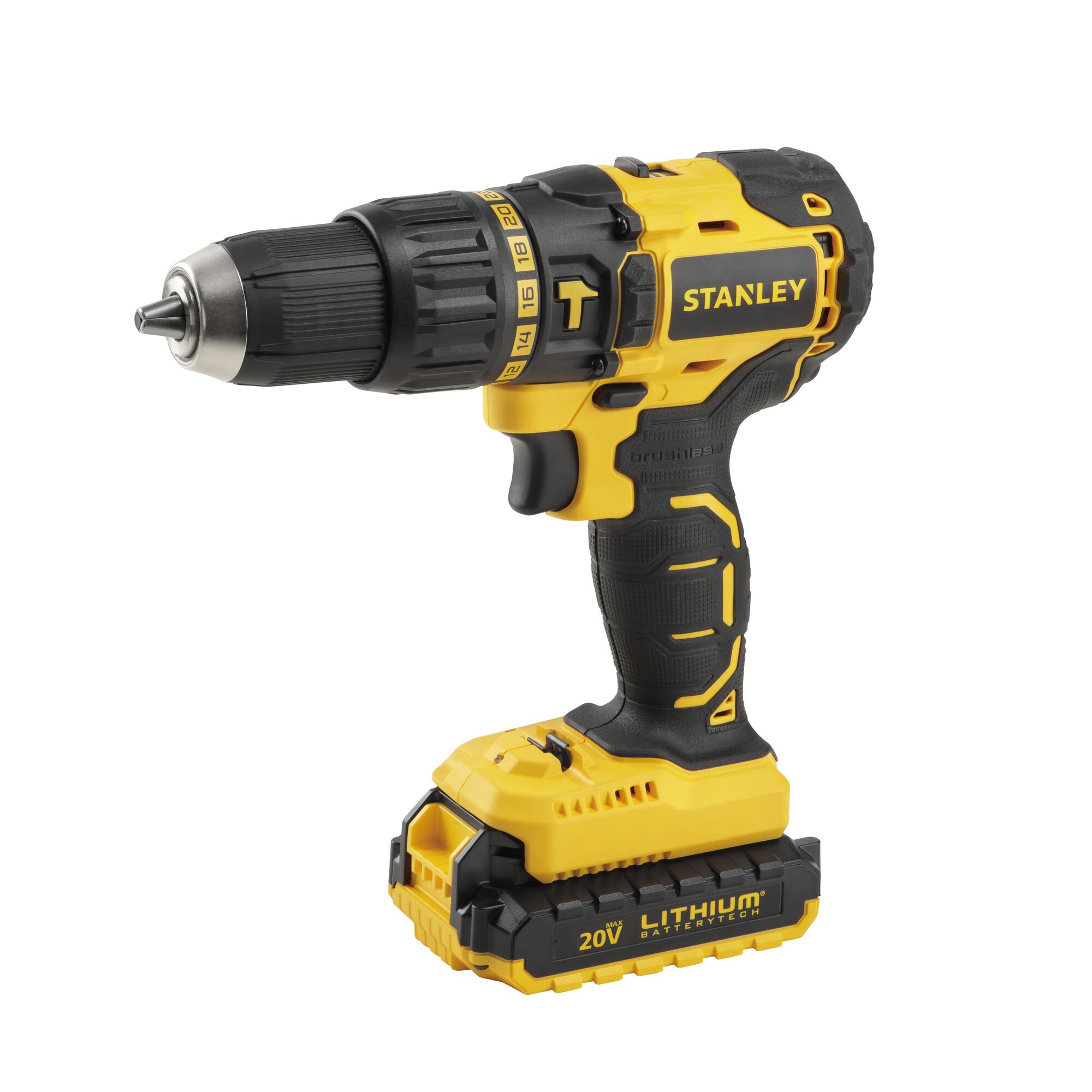 STANLEY 18V MAX Cordless Brushless Hammer Drill STANLEY